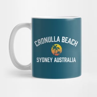 Cronulla Beach Sydney Australia NSW Sunset Palm Mug